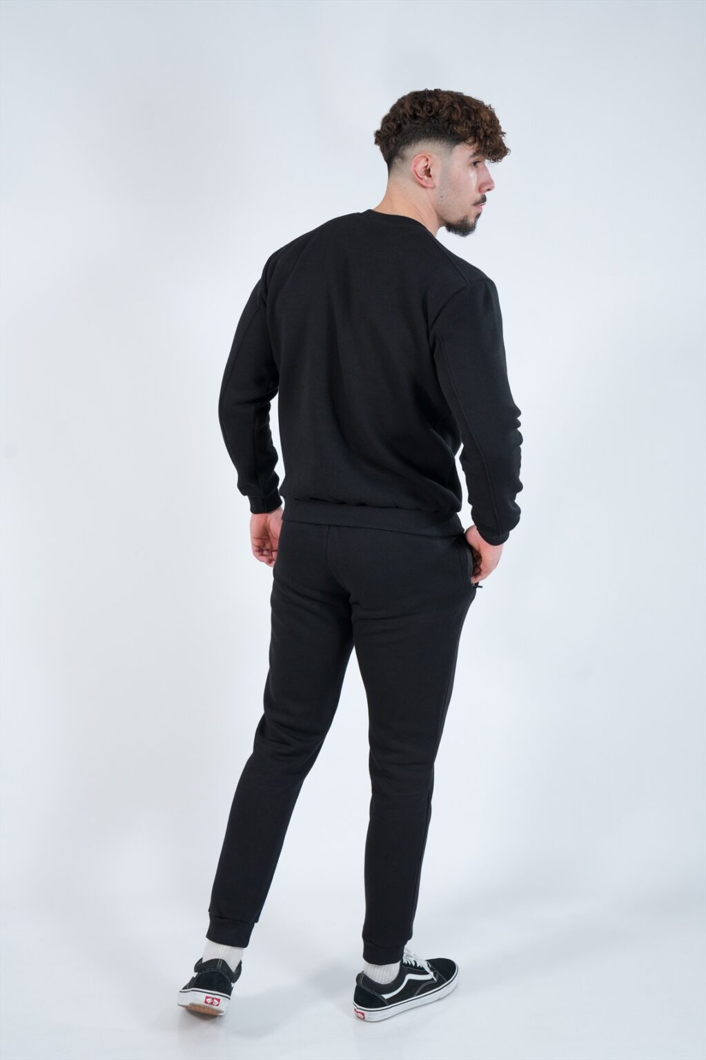 Мъжка блуза S-LINE Solid fleece cufed