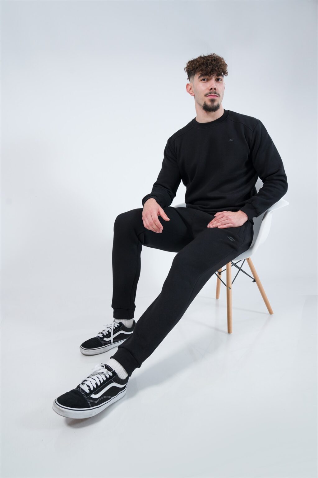 Мъжка блуза S-LINE Solid fleece cufed