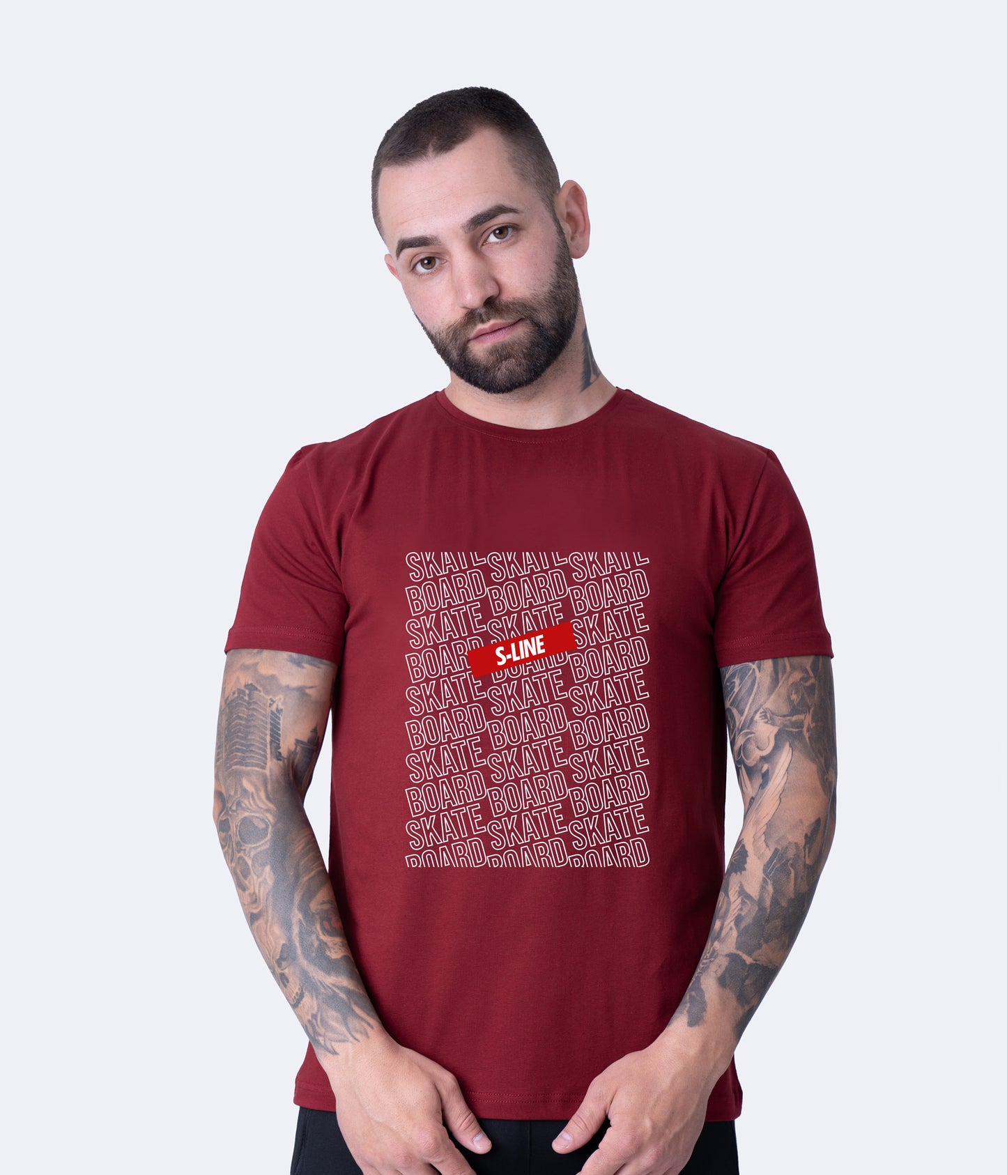 Мъжка памучна тениска S-LINE