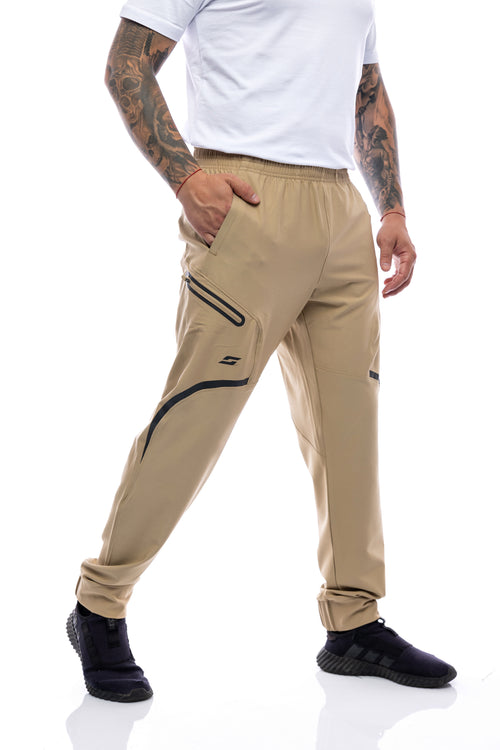 Мъжки спортен панталон S-LINE New Style - Бежово