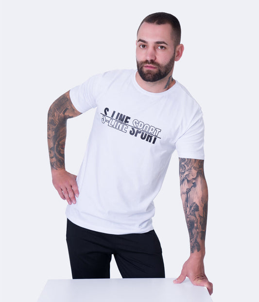 Мъжка памучна тениска S-LINE Basic Beast