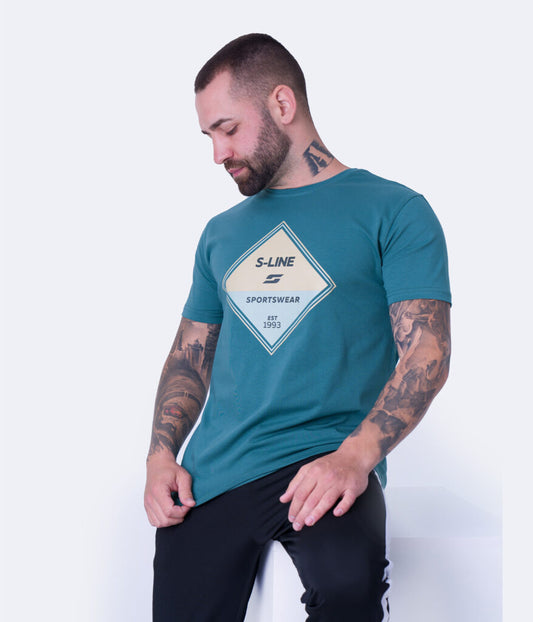 Мъжка памучна тениска S-LINE MonoMode