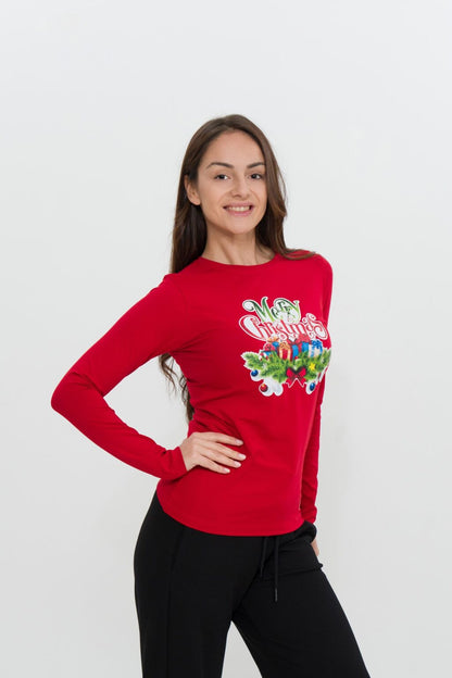 Дамска коледна блуза S-LINE